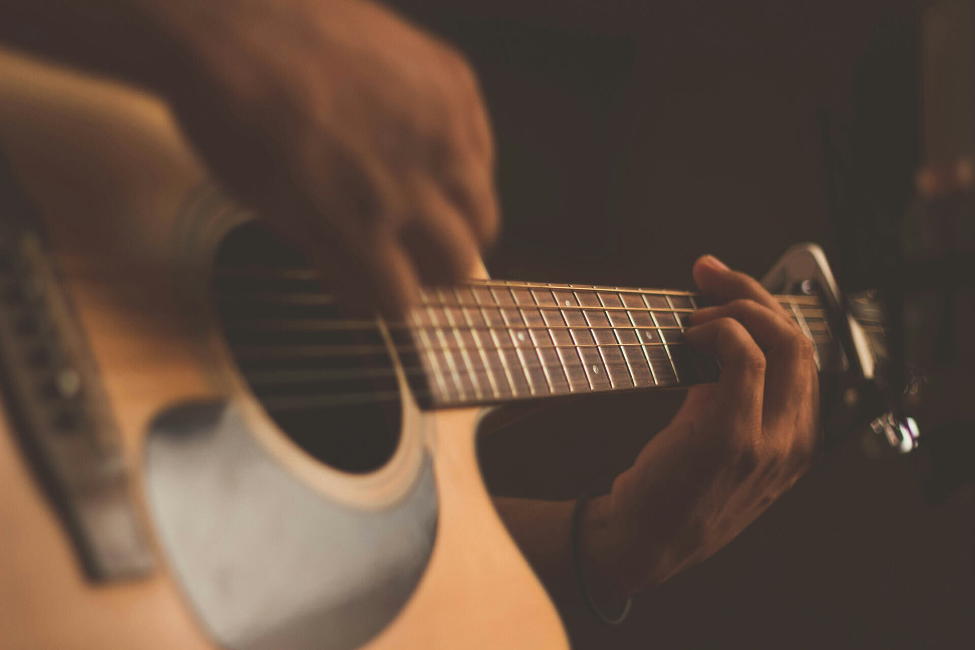 guy playing guitar